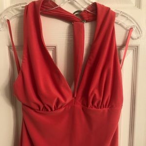 Cache Matching Coral Halter Top